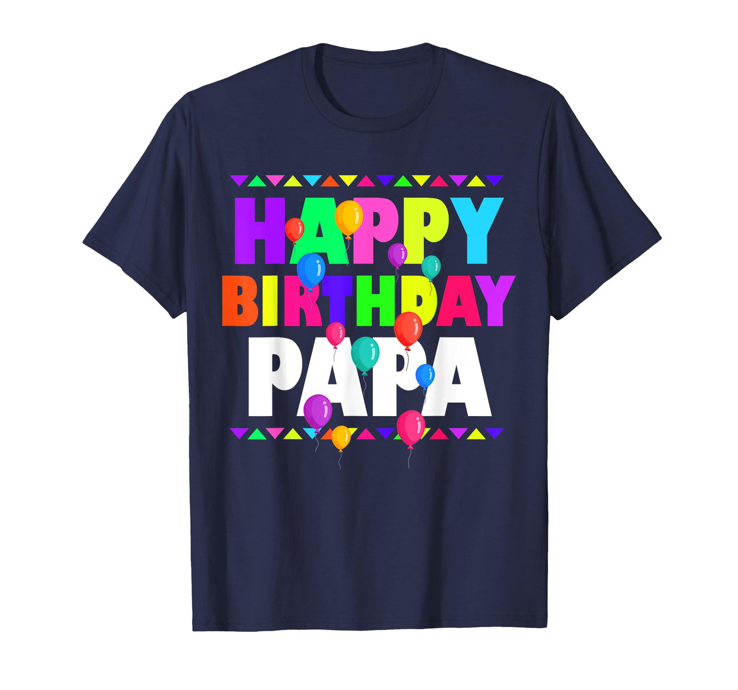 Happy Birthday Papa Cute Toddler Matching Family B-Day Party T-Shirt