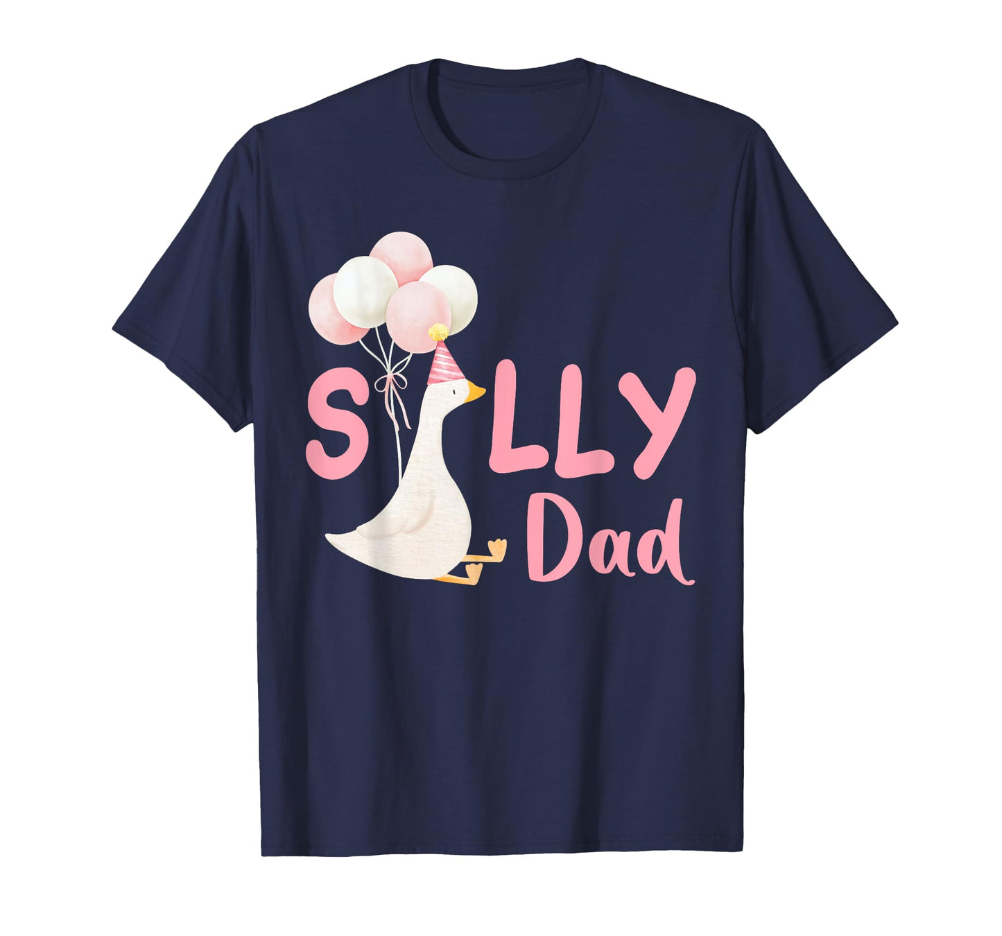 Silly Dad Goose Family Matching Birthday Squad Crew T-Shirt