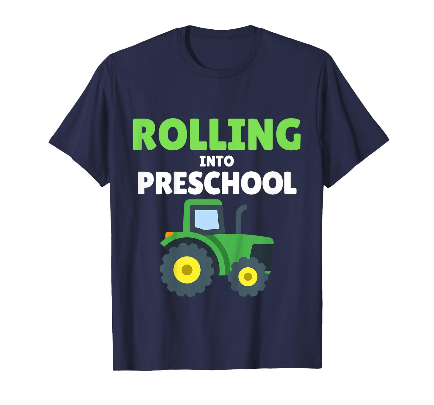 Back to School Tractor Construction First Day of Preschool T-Shirt