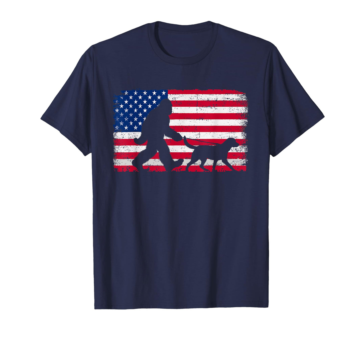 Retro Labrador Retriever 4th of July American Flag Patriotic Women Kids Men T-Shirt