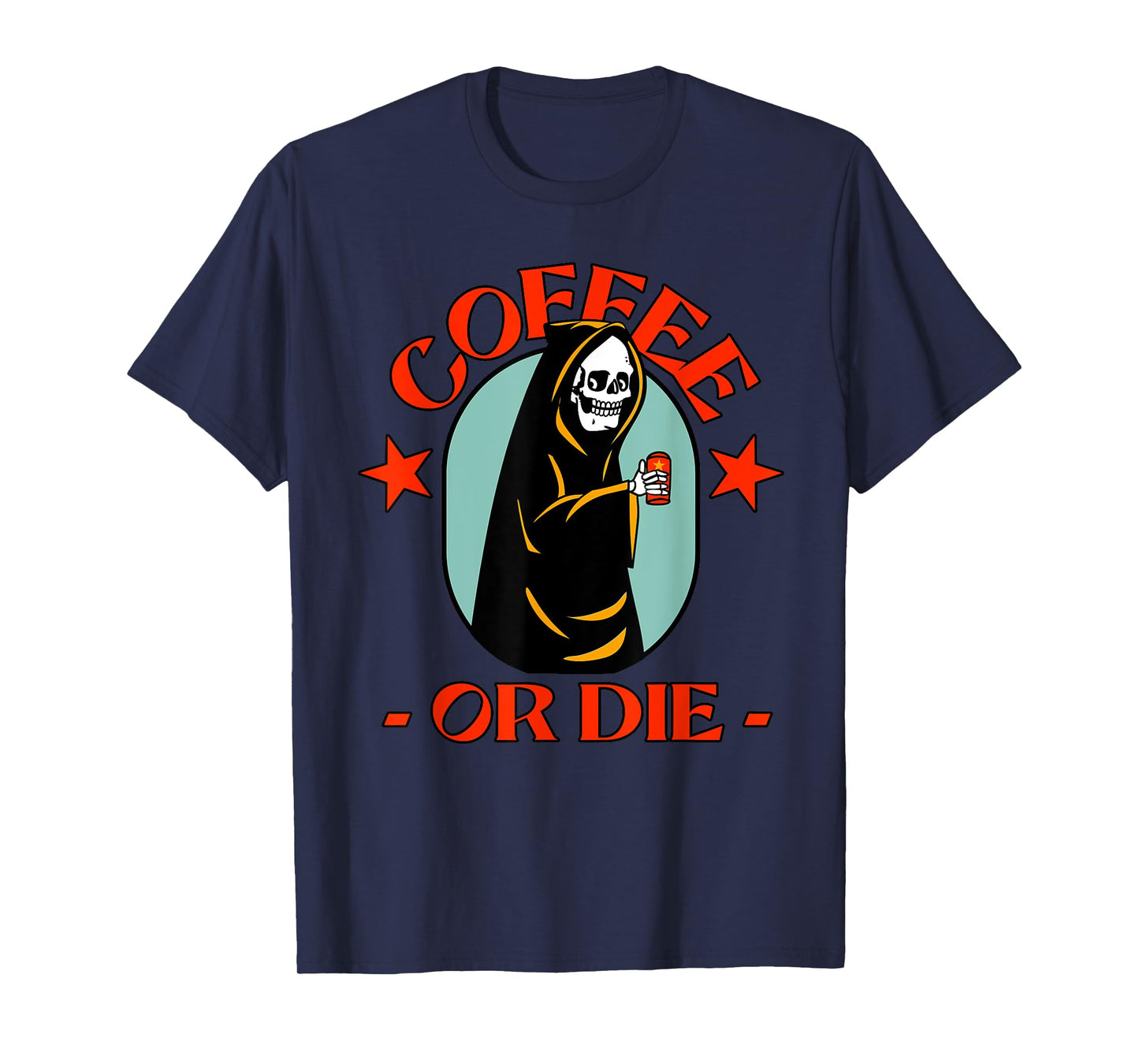 Funny COFFEE or DIE Scary Halloween T-Shirt