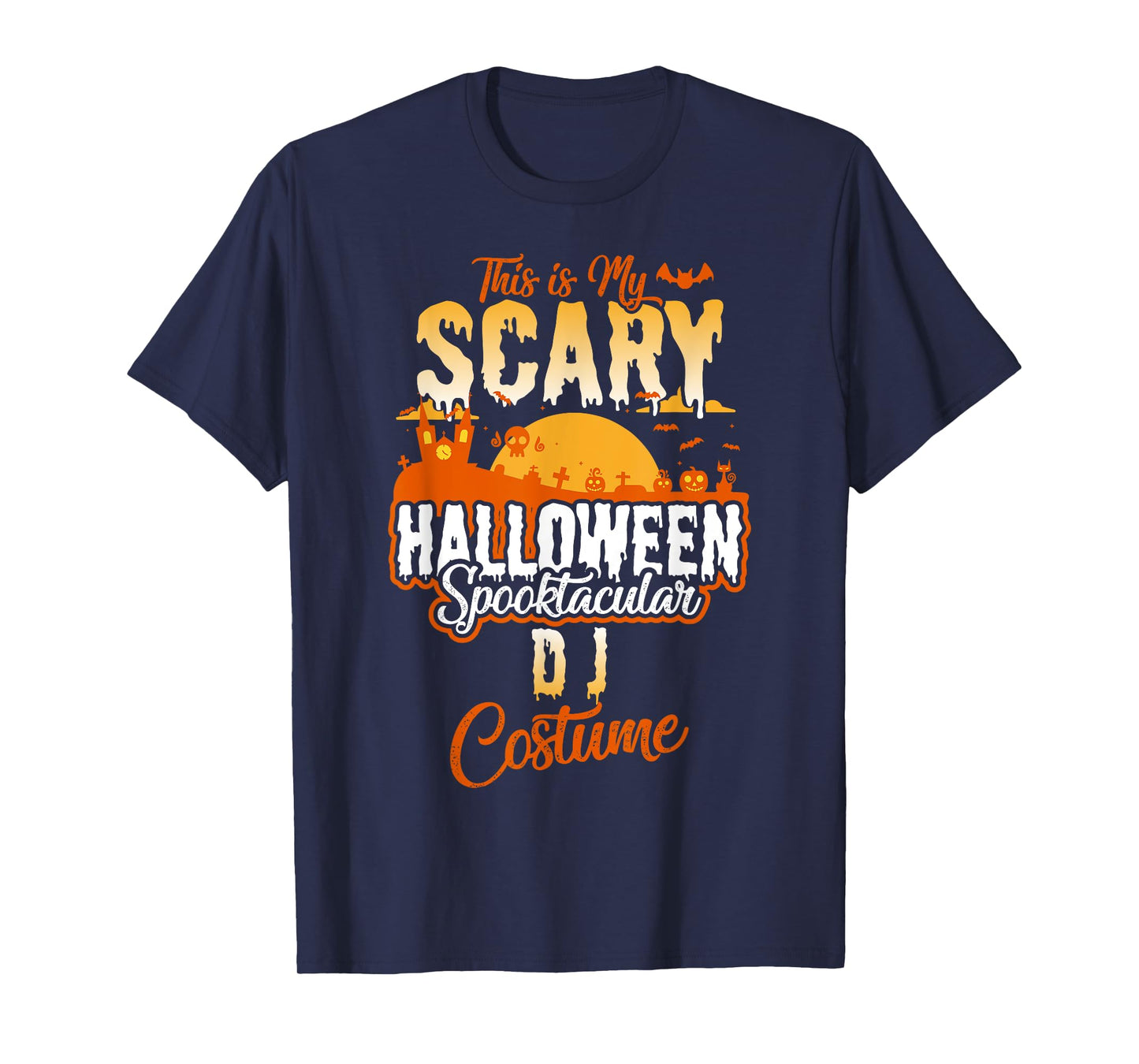 Funny and Spooky Halloween Costume T-Shirt for DJ