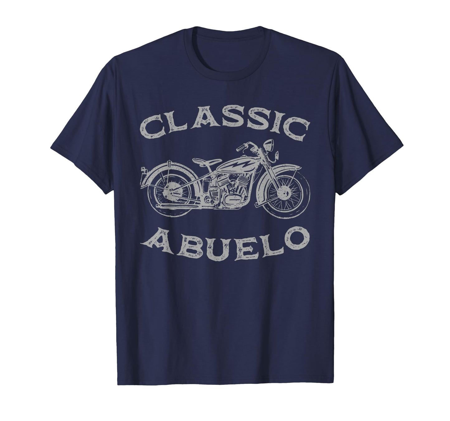 Vintage Classic Abuelo Motorcycle Graphic Mens Grandpa Biker T-Shirt