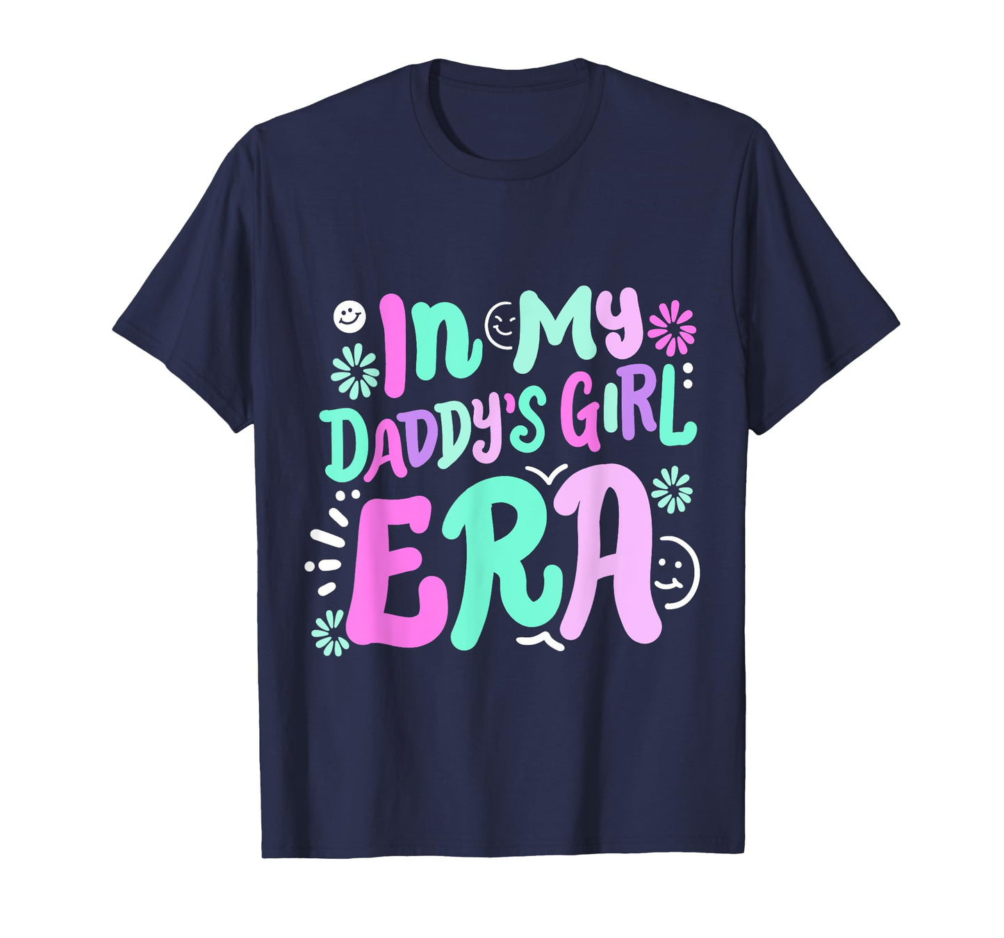 In My Daddy's Girl Era Retro Groovy Girls Kids Father's Day T-Shirt