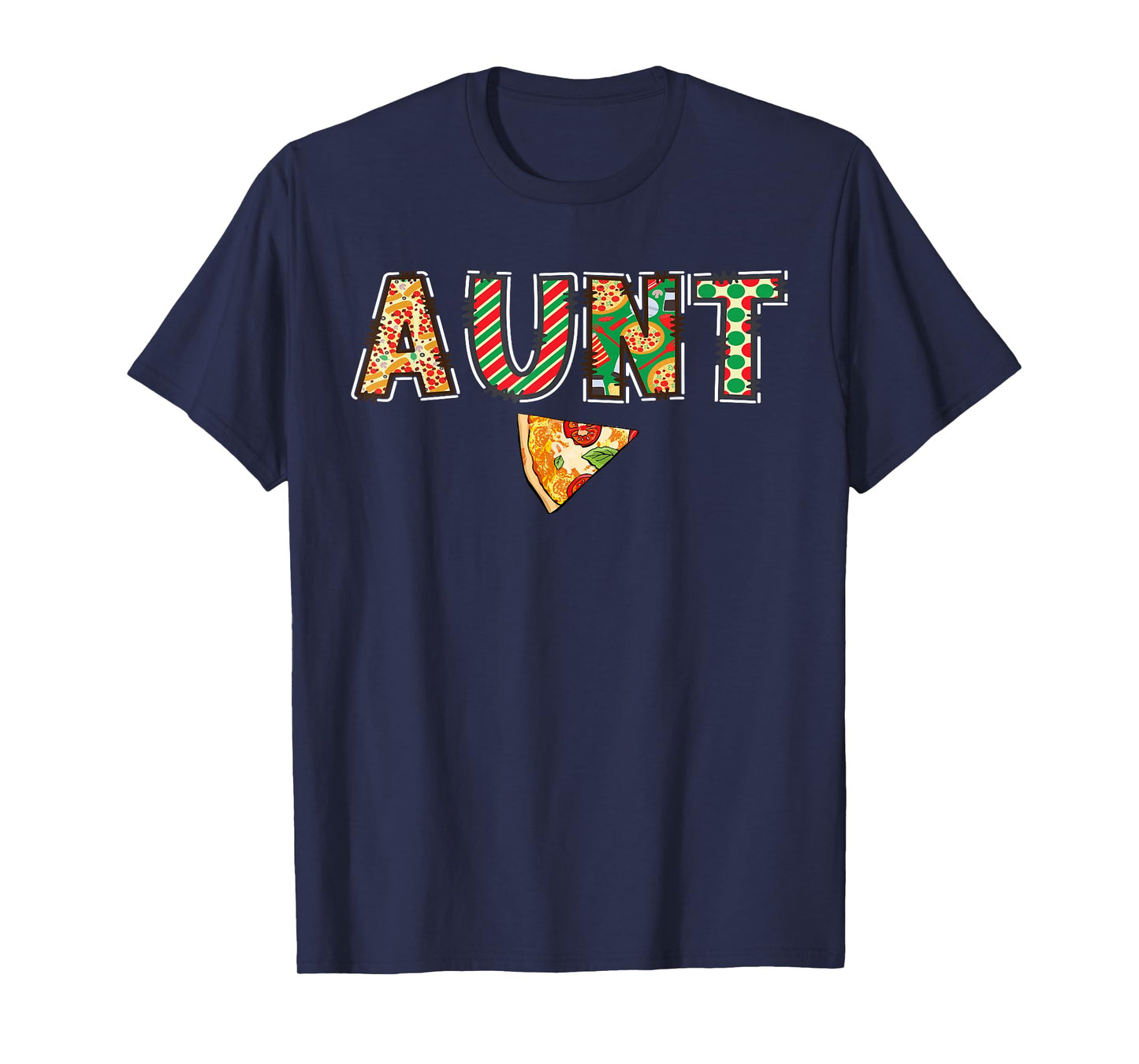 Aunt Pizza Birthday Squad Crew Family Matching T-Shirt