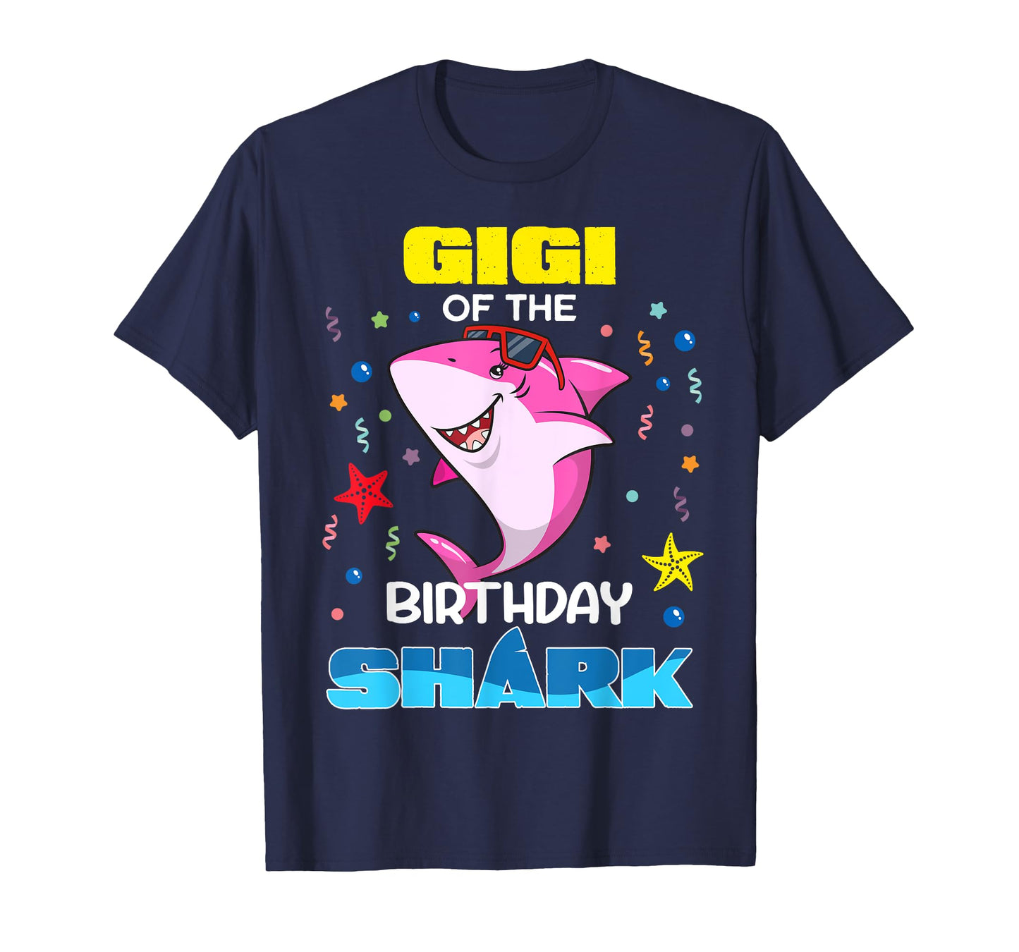 Gigi Of The Birthday Shark Kids Party Family Matching T-Shirt