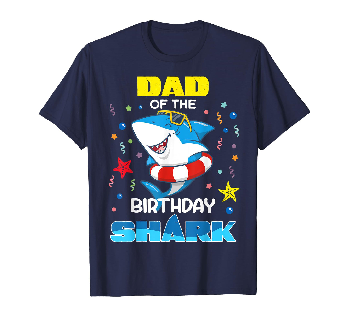 Dad Of The Birthday Shark Kids Party Family Matching T-Shirt