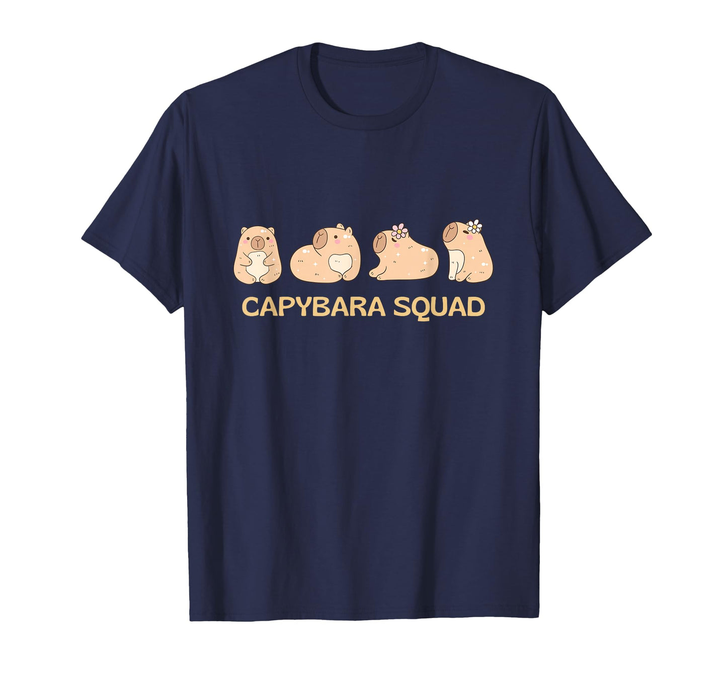 Capybara Squad Birthday Party Men Boys Kids Youth Women T-Shirt