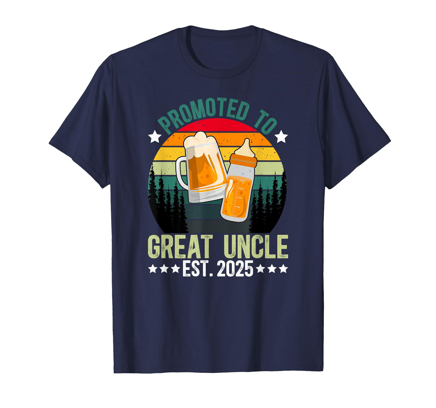 Promoted To Great Uncle 2025 New Great Uncle To Be 2025 T-Shirt