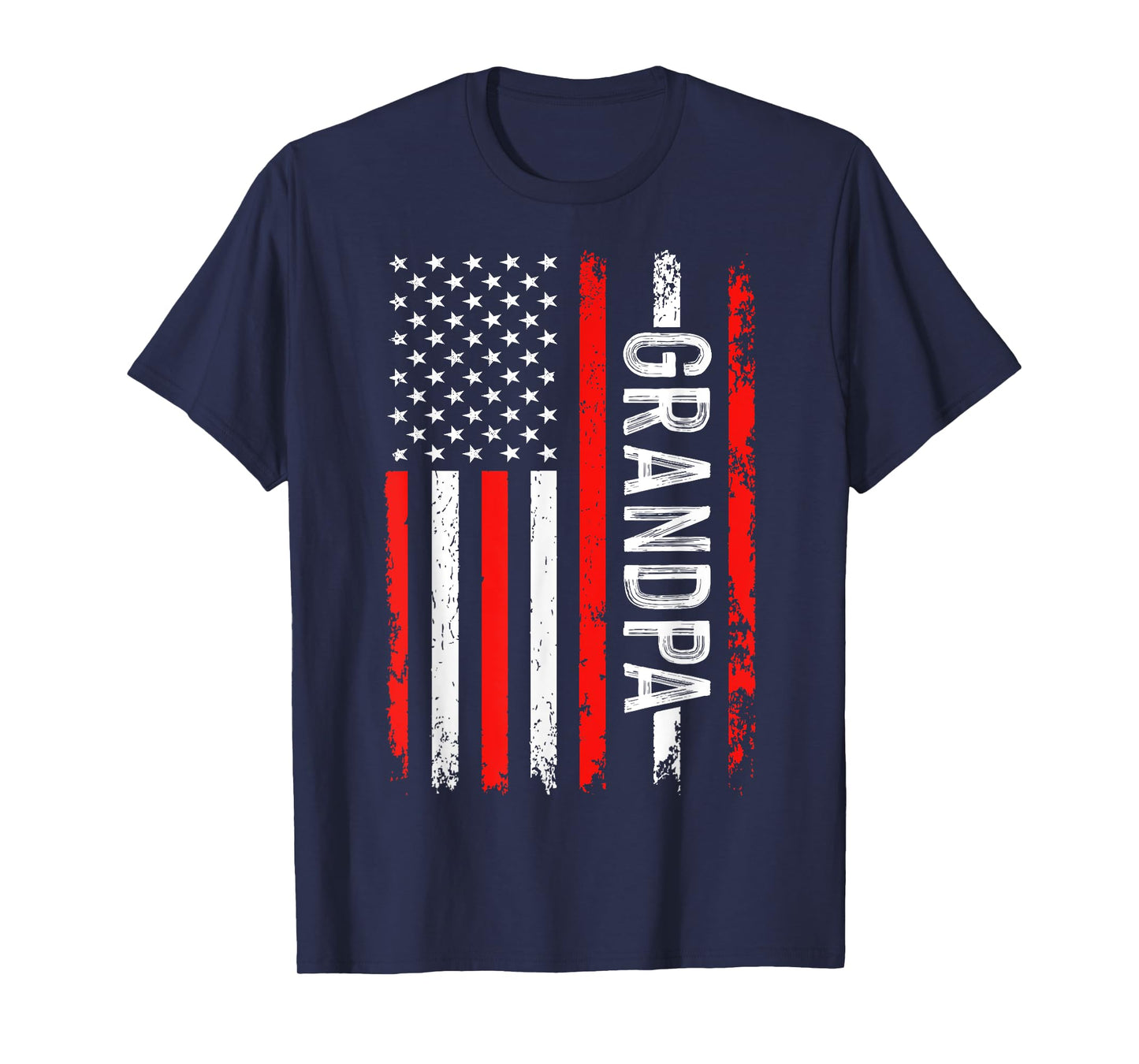 USA Patriotic American Flag Fourth of July Grandpa T-Shirt