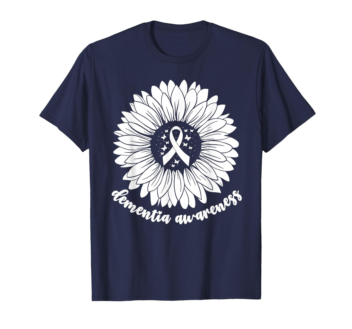 Dementia Awareness Month For Women Woman Purple ALZ Dementia T-Shirt