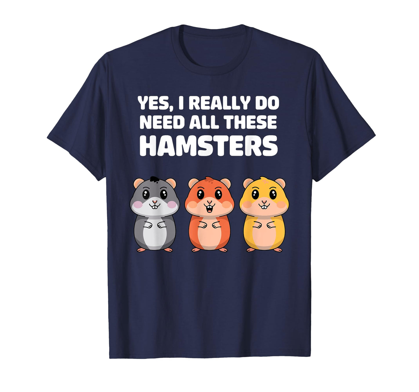 Cute Hamster Design for Men Women Kids Dwarf Hamster Lover T-Shirt