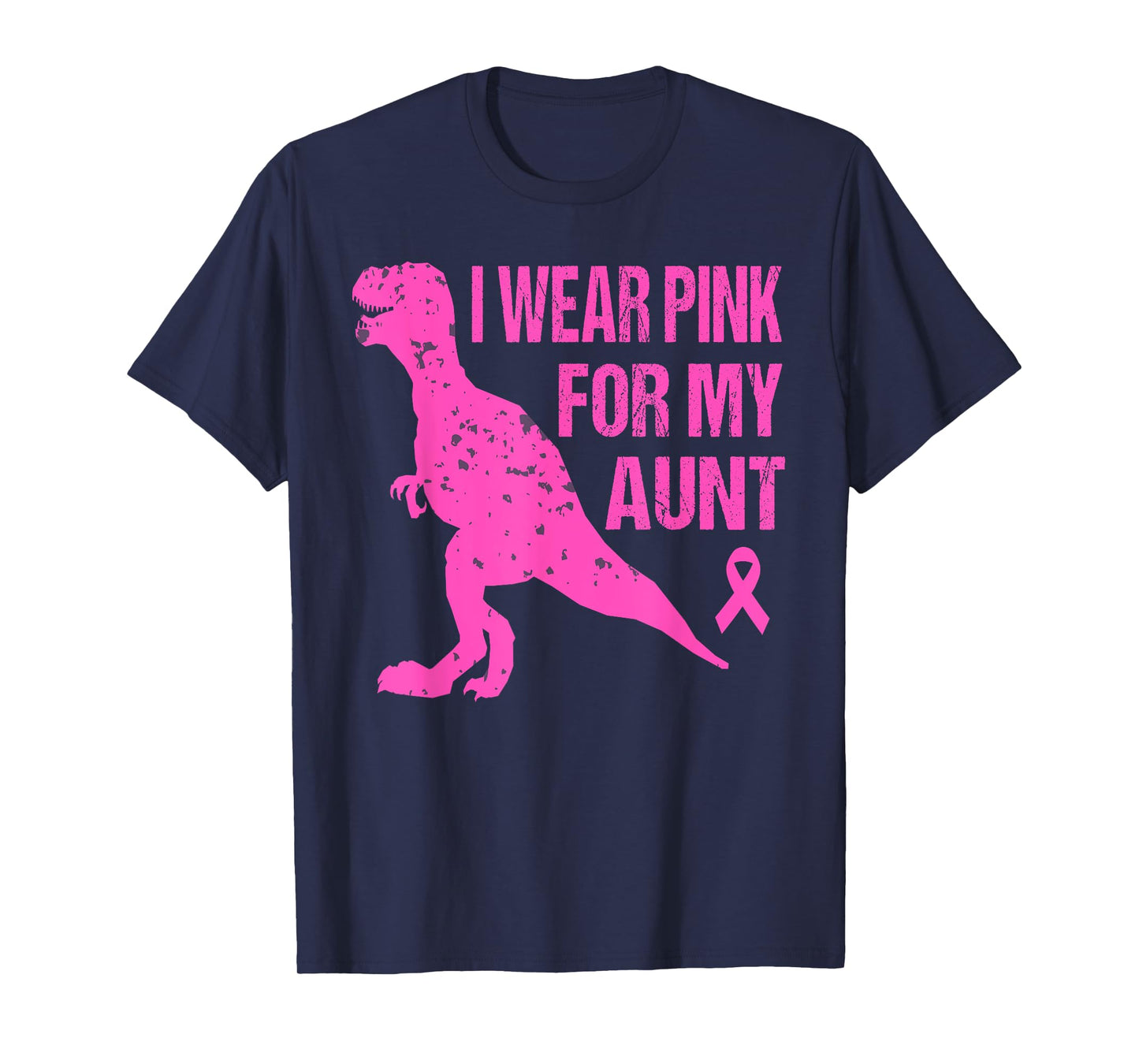 I Wear Pink For My Aunt Breast Cancer Awareness Toddler Kids T-Shirt