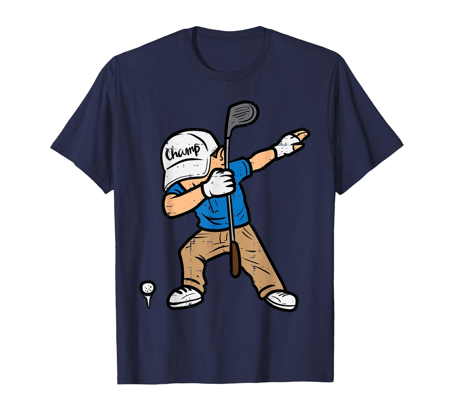 Dabbing Golfer Funny Golfing Golfer Dad Men Boys Kids Youth T-Shirt