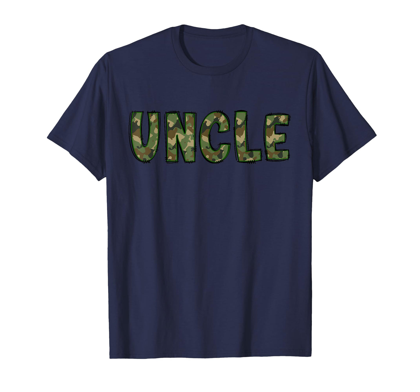 Uncle Retro Camo Camouflage Matching Birthday Family T-Shirt
