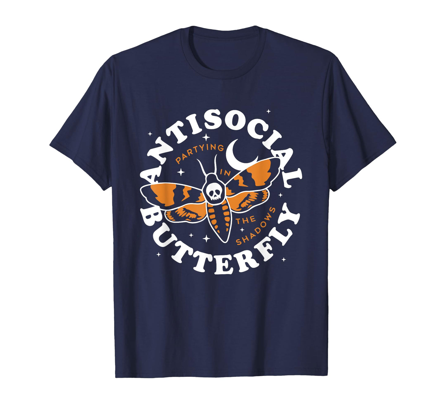 Antisocial Butterfly Partying In The Shadows Apparel T-Shirt