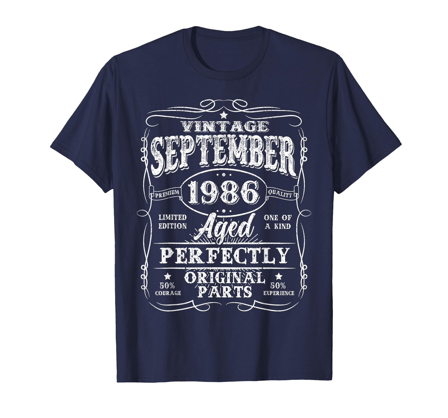 39 Years Old Vintage September 1986 Retro 39th Birthday Men T-Shirt