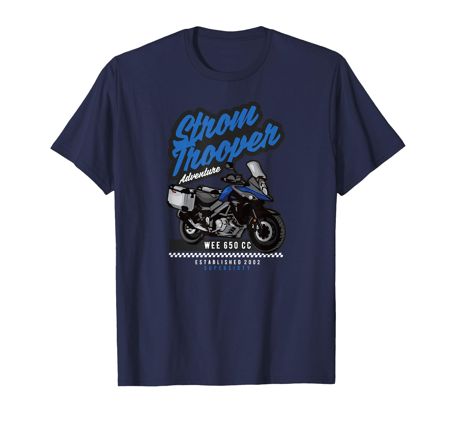 Strom Trooper Adventure Wee 650 Motorcycle Ride Design T-Shirt