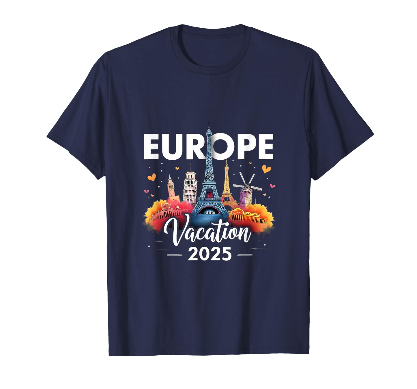 Vacation Souvenir Europe 2025 Trip Summer Travel Family T-Shirt