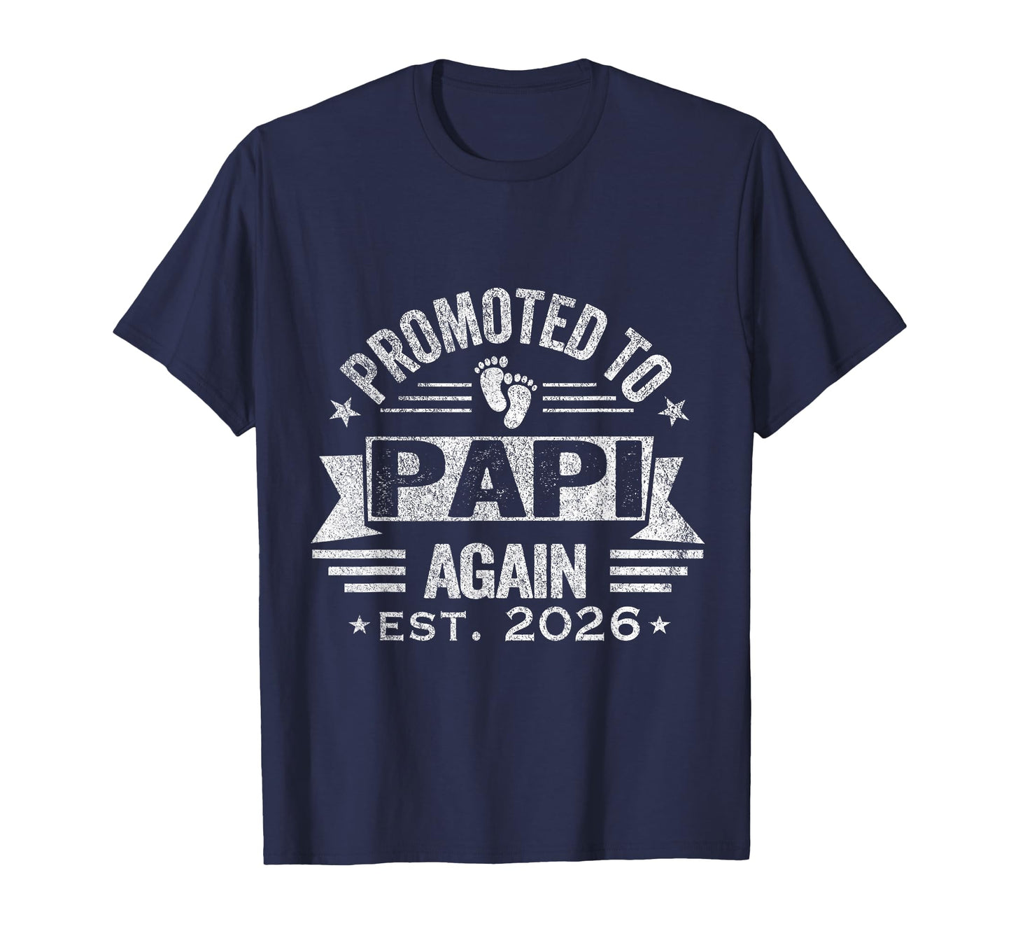 Promoted To Papi Again 2026 Grandpa Pregnancy Announcement T-Shirt