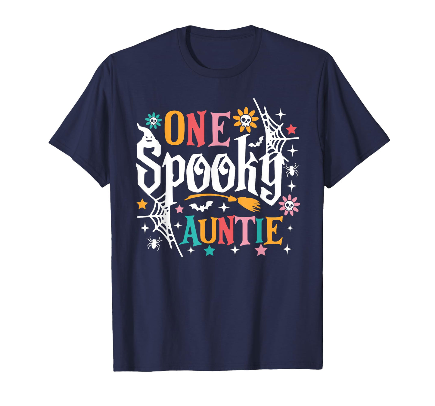 One Spooky Auntie Funny Halloween Spooky Aunt T-Shirt