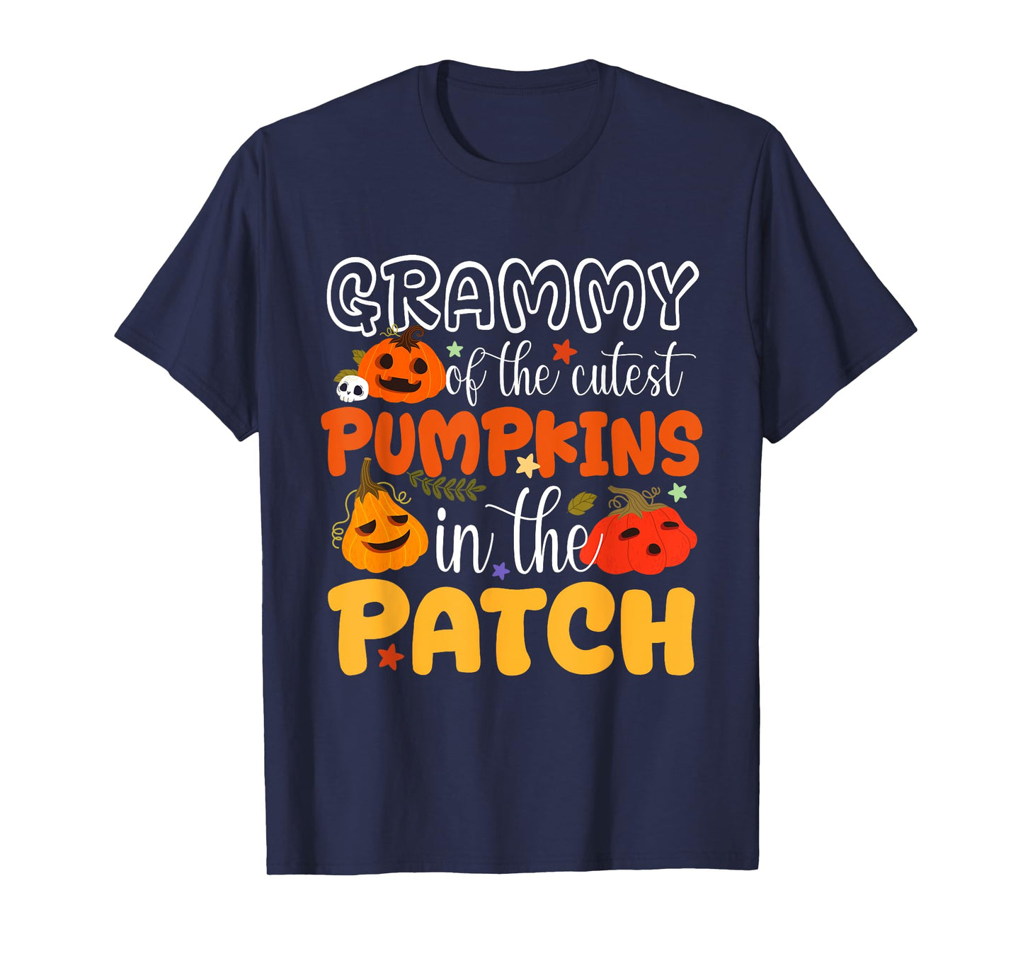 Grammy Of The Cutest Pumpkins In The Patch Halloween Women T-Shirt