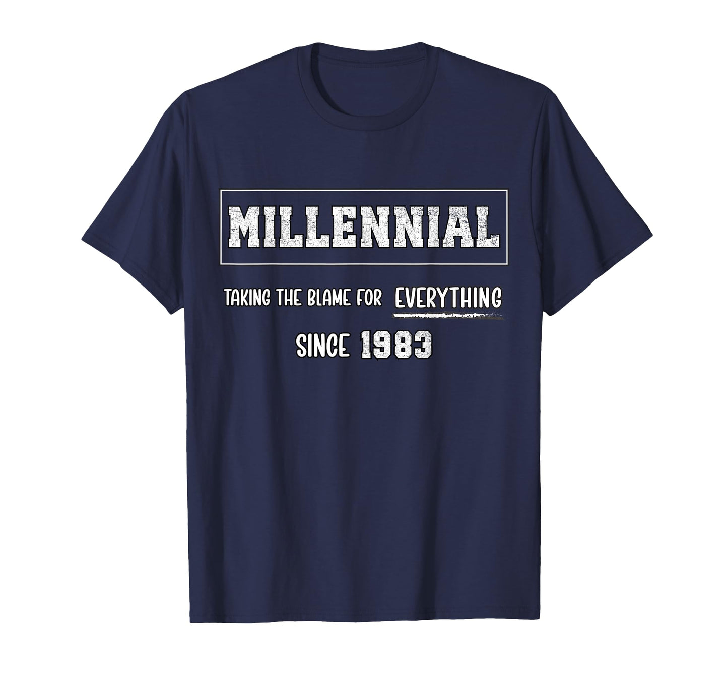 Funny Millennial 1983 Birth Year Humour Joke Generation Meme T-Shirt