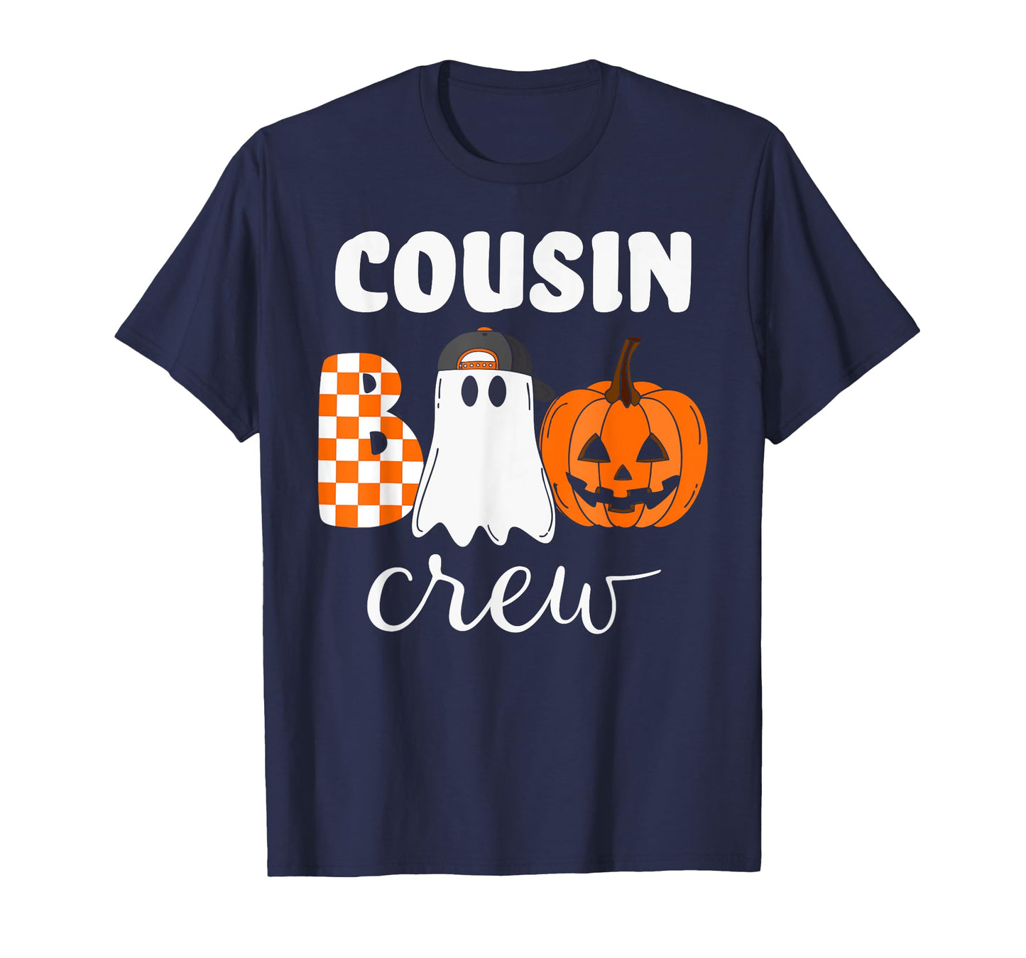 Cousin Boo Crew Halloween Pumpkin T-Shirt