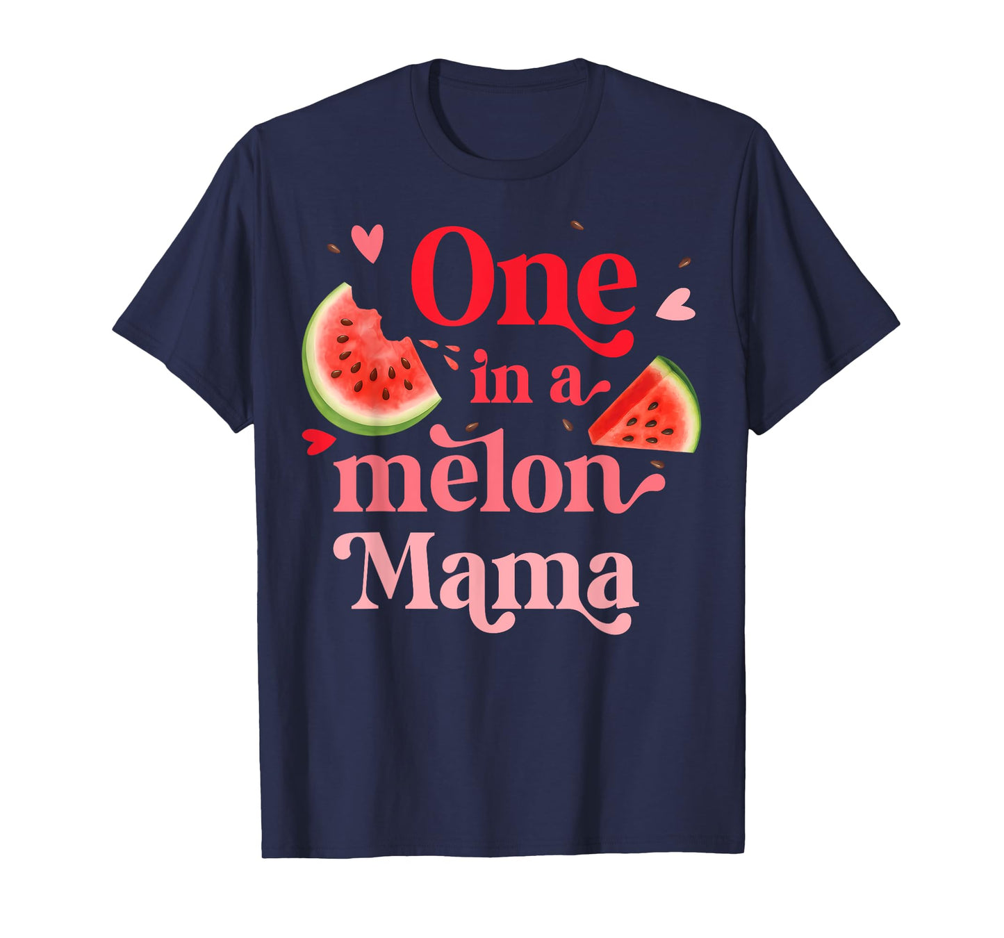 One in a Melon Mama 1st Birthday Family Matching Summer T-Shirt