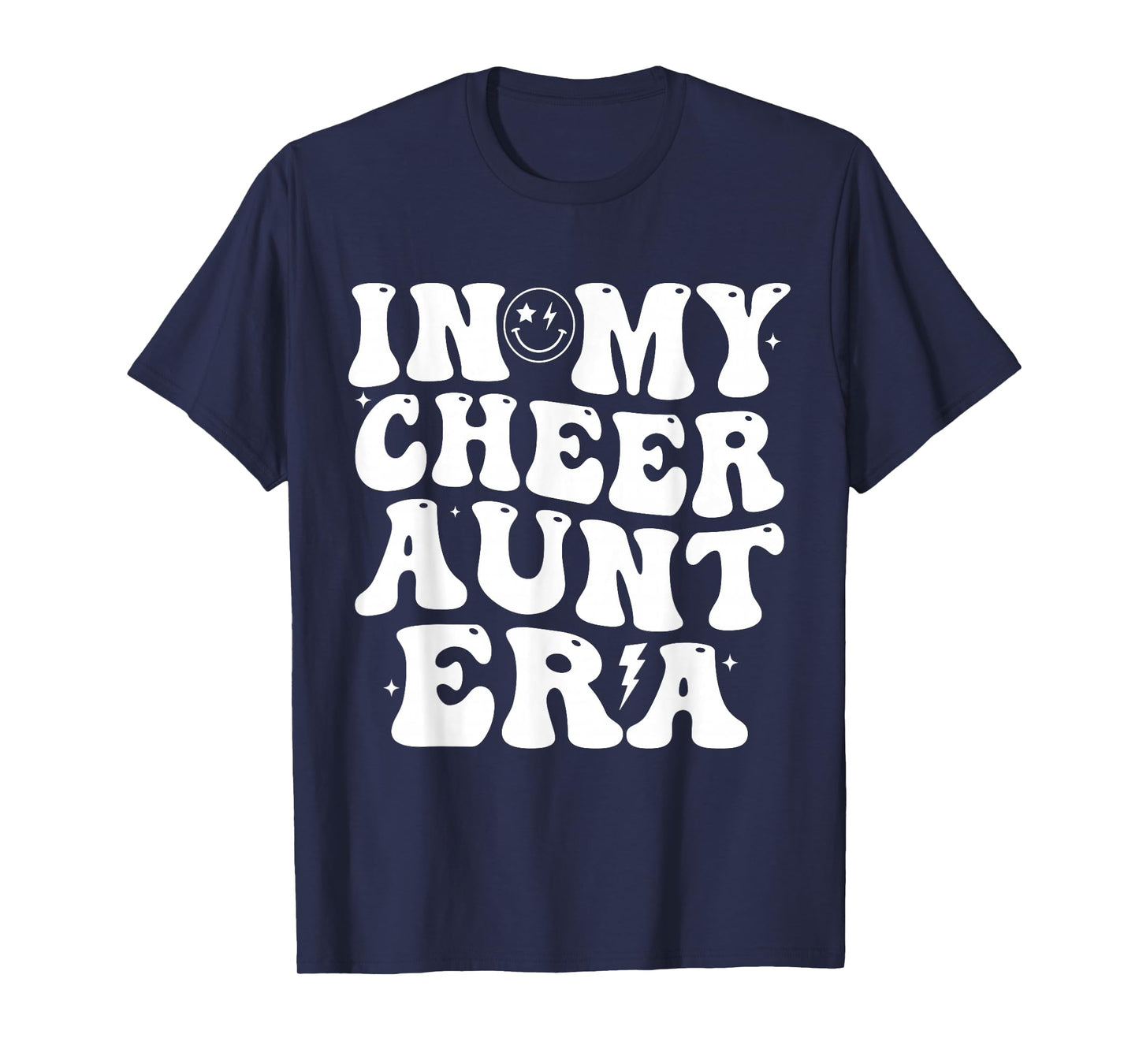 In My Cheer Aunt Era Trendy Cheerleading Sports Cheer Auntie T-Shirt