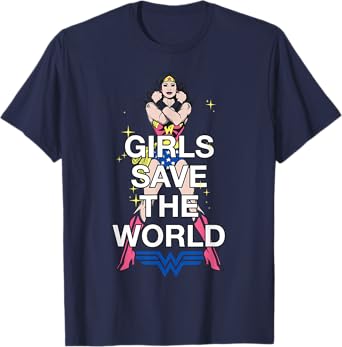 DC Wonder Woman Girls Save World T-Shirt