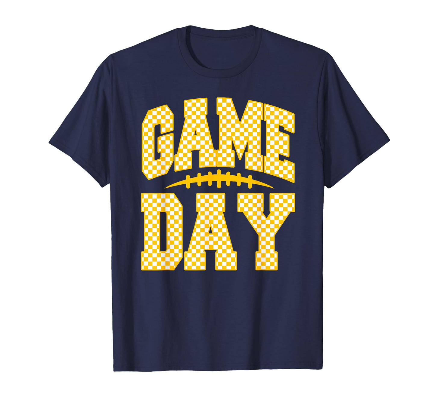 Game Day Football Season Football Mama Girl Black Gold Vibes T-Shirt