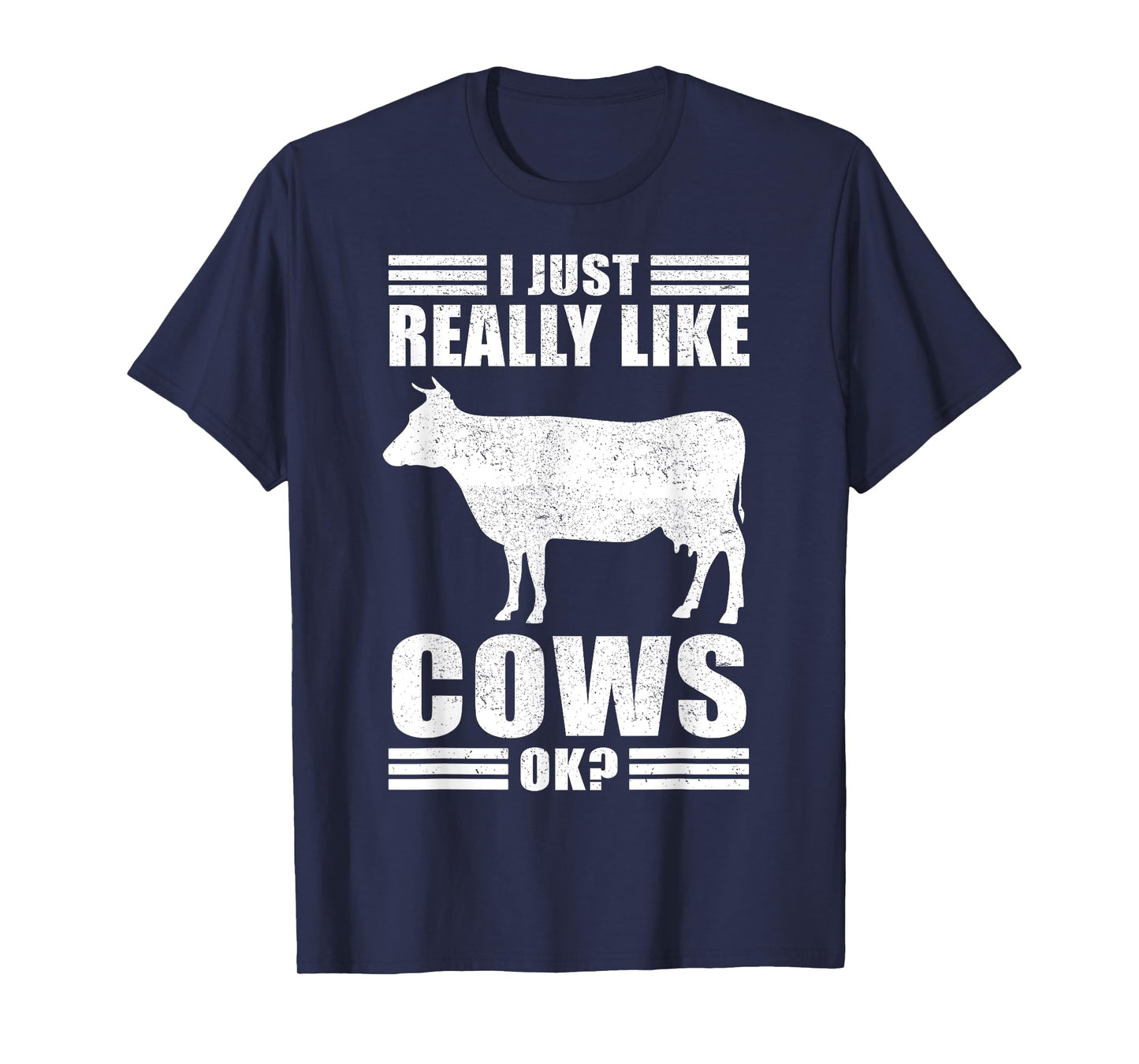 Funny Cow Design For Men Women Boys Girls Farmer Cow Lover T-Shirt