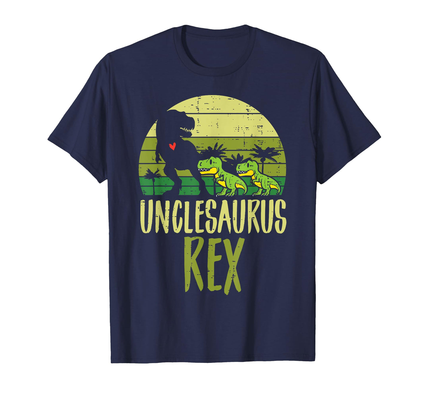 Unclesaurus Trex Funny Fathers Day Dinosaur Dino Uncle Men T-Shirt
