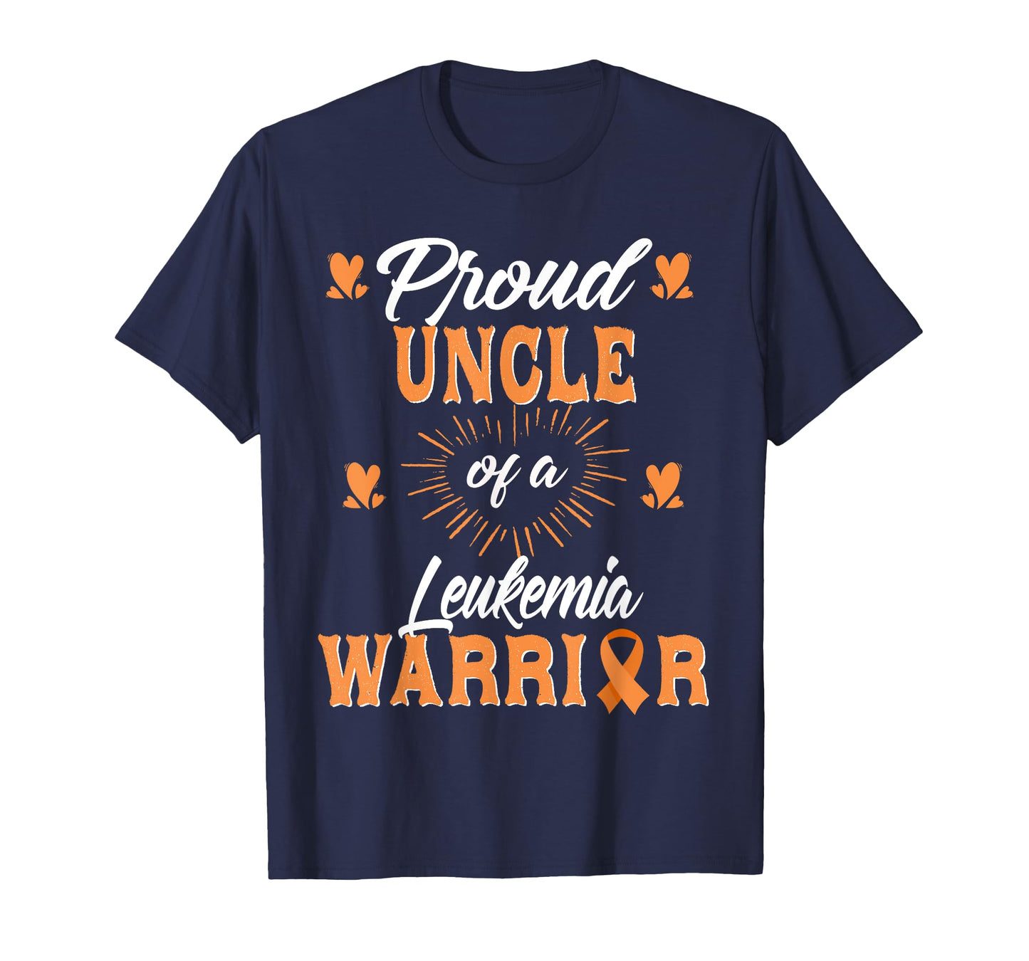 Proud Uncle Of A Leukemia Warrior Awareness T-Shirt