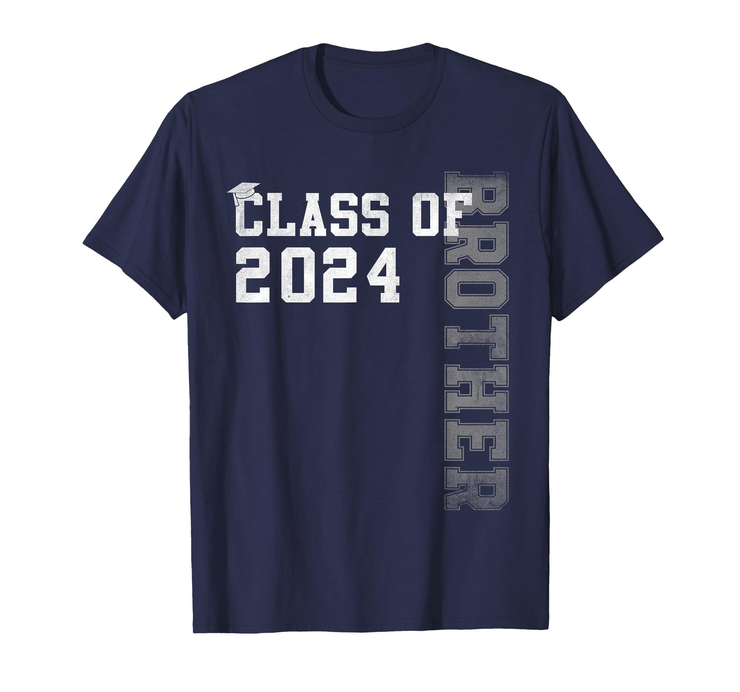 Brother Senior 24 Proud Brother Of A Class Of 2024 Graduate T-Shirt