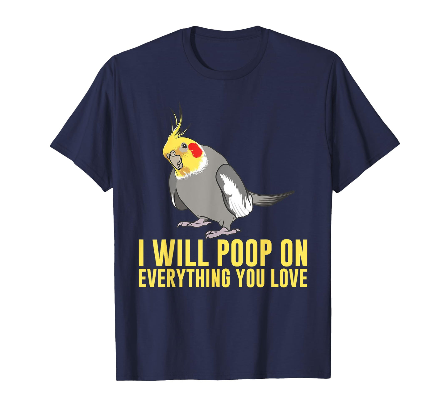 Cool Cockatiel Design For Men Women Cockatoo Cockatiel Lover T-Shirt