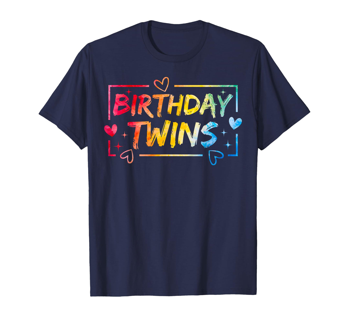 Birthday Twins Retro Matching Twin Birthday Boys Girls T-Shirt