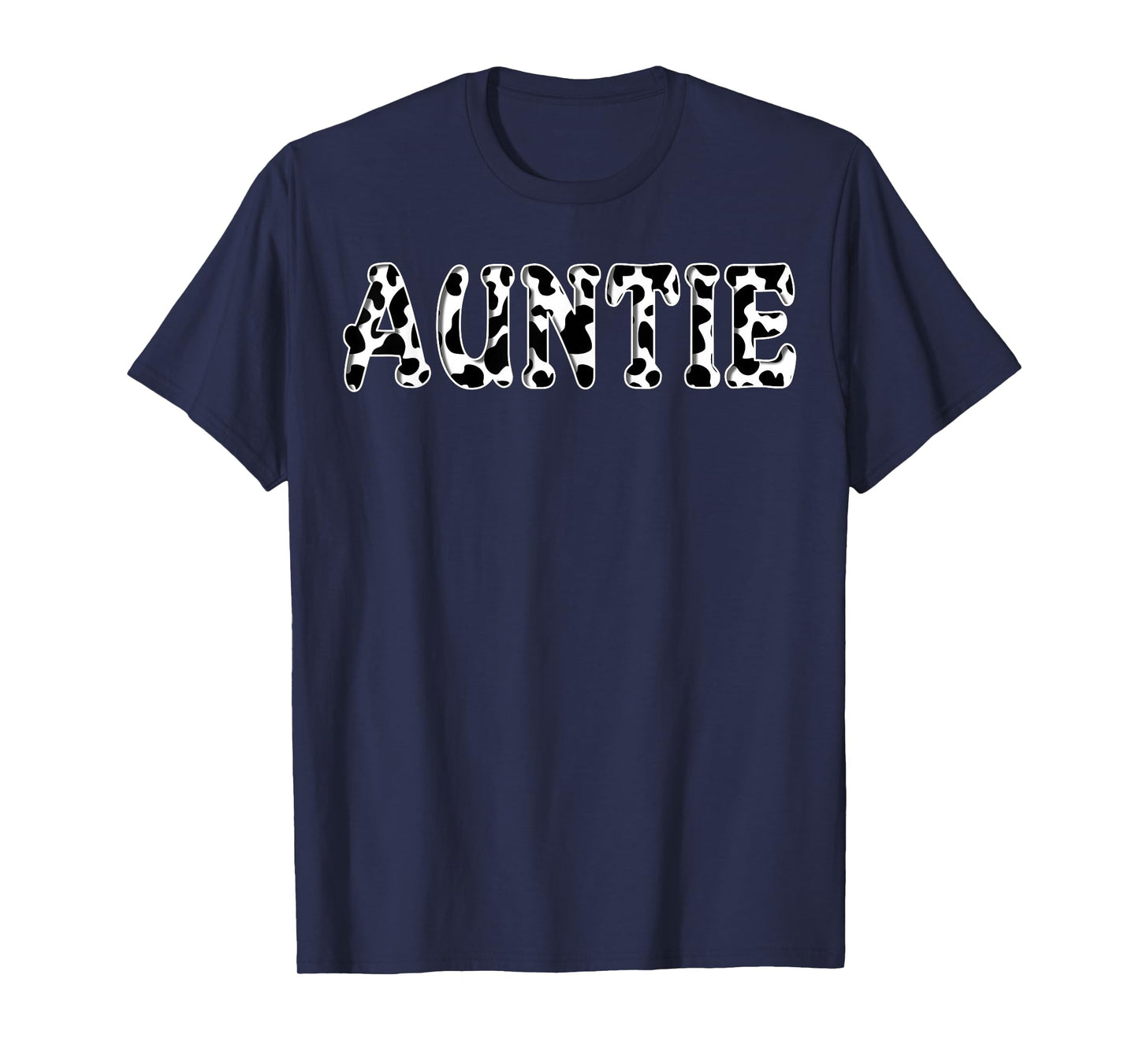 Cow Auntie Birthday Family Matching Girl Boy Farm Birthday T-Shirt