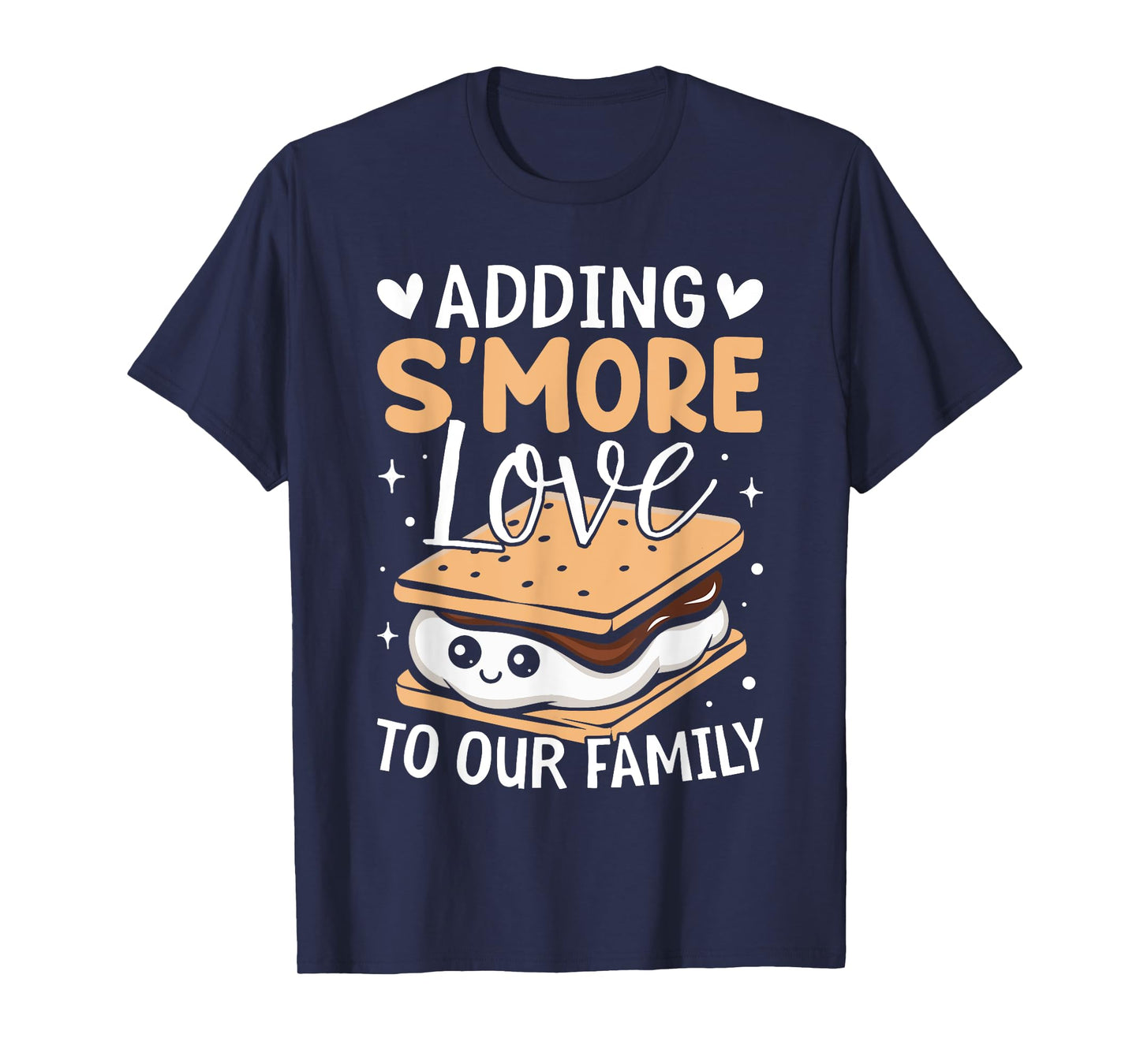 Adding S'more Love to Our Family Marshmallow Smore Lovers T-Shirt