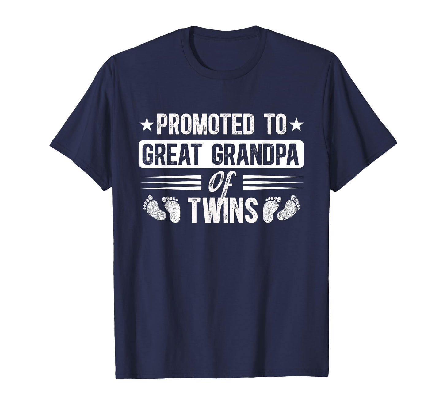 Promoted To Great Grandpa Of Twins Future Twin Great Grandpa T-Shirt