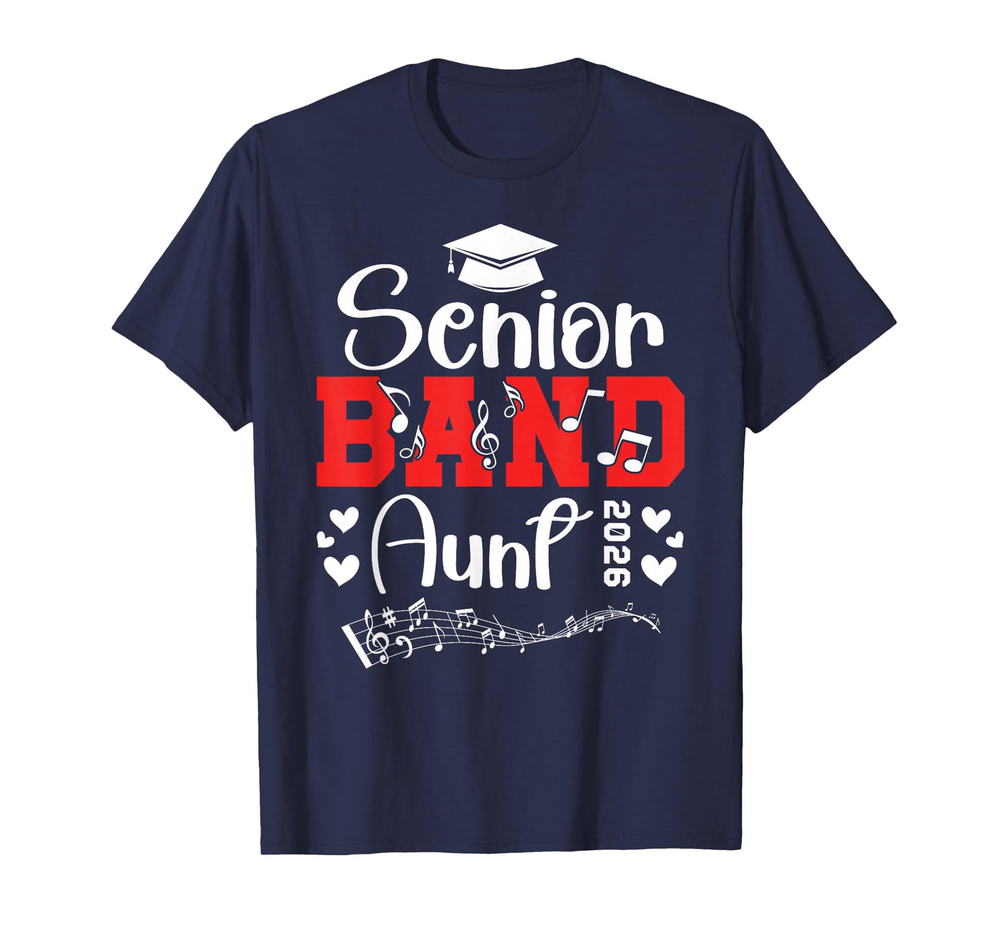 Senior Band Aunt 2026 Senior Marching Band Aunt 2026 T-Shirt
