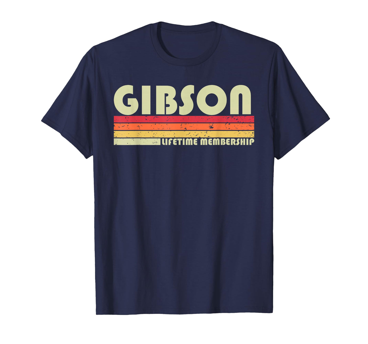 GIBSON Surname Funny Retro Vintage 80s 90s Birthday Reunion T-Shirt