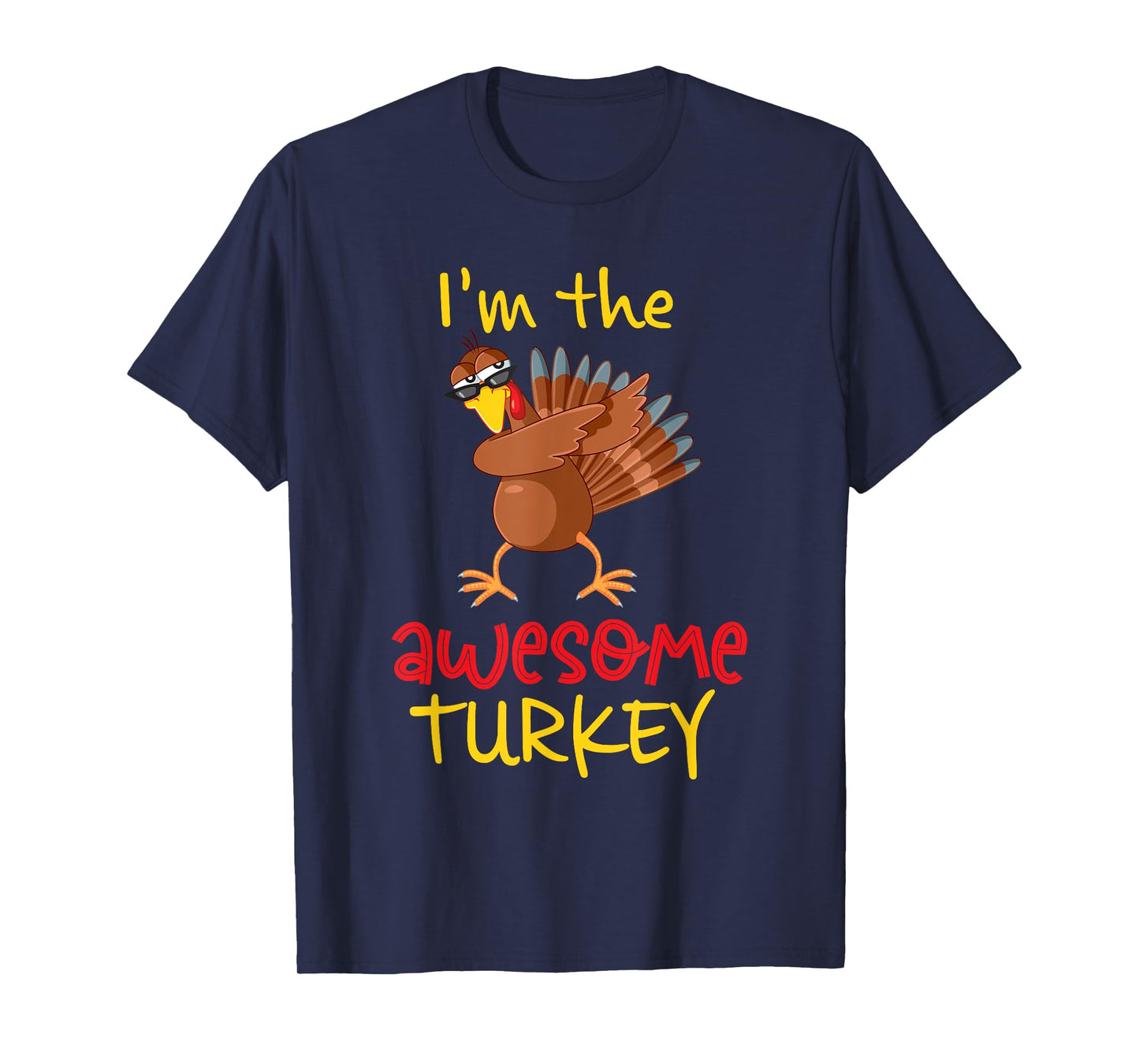 Awesome Turkey Matching Family Group Thanksgiving Party T-Shirt