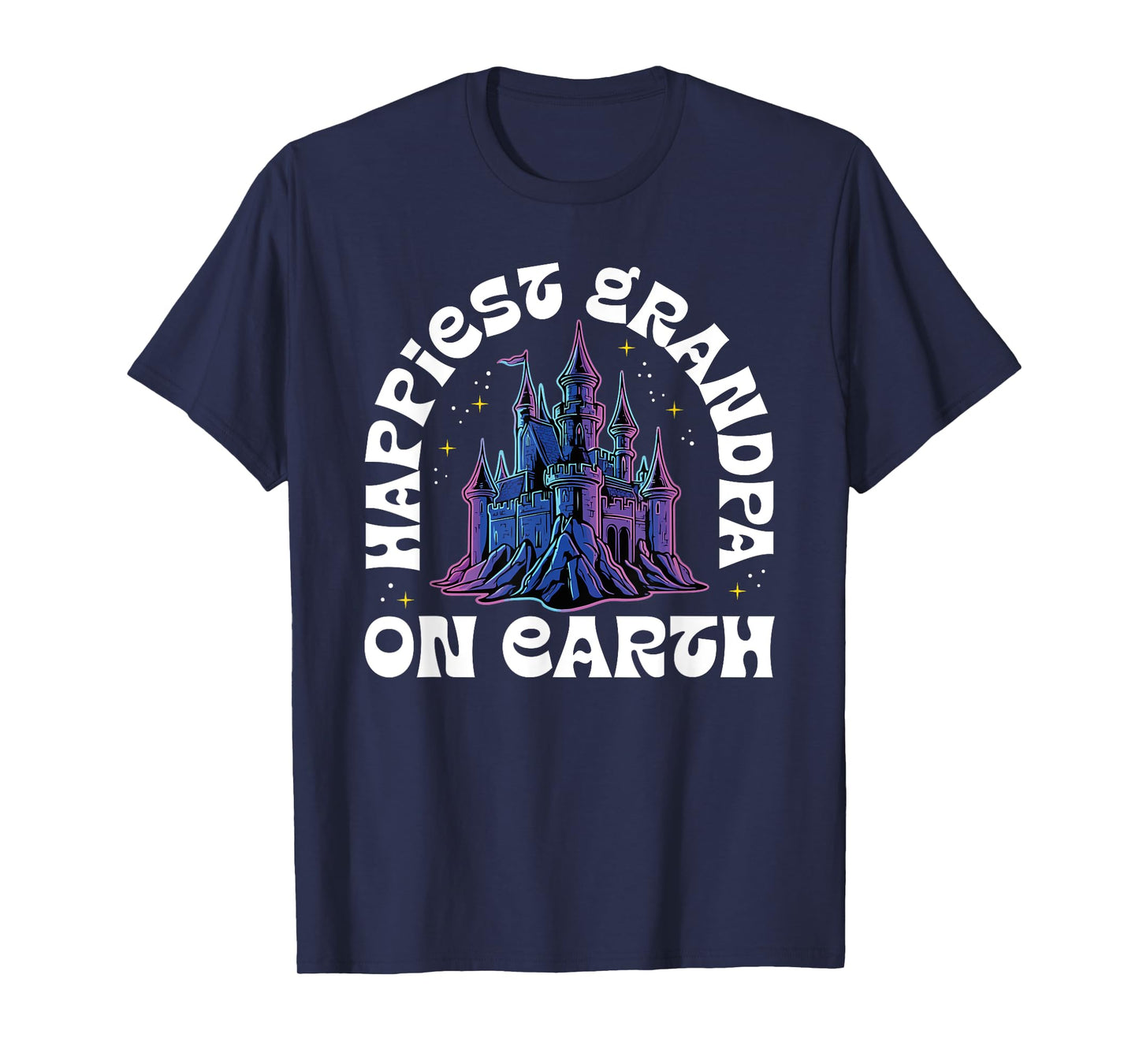 Happiest Grandpa On Earth Fantasy Castle T-Shirt
