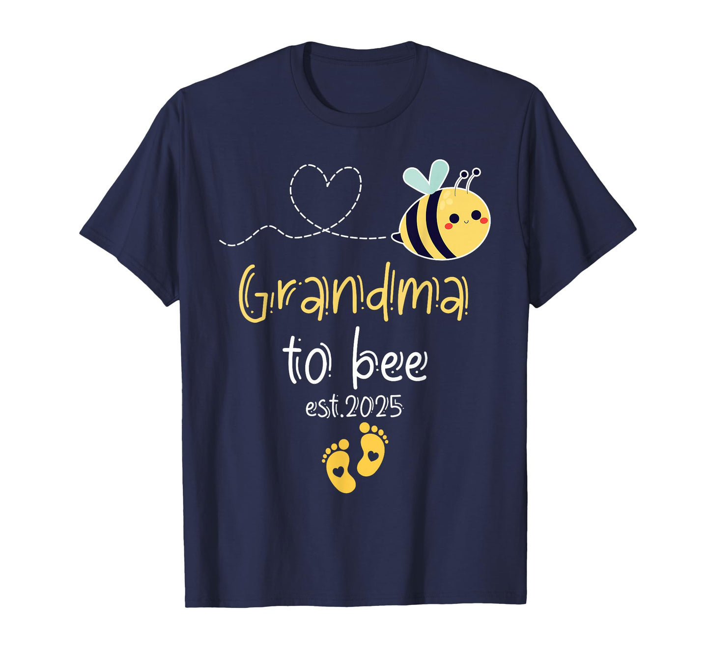 Cute Promoted To Grandma To Bee 2025 Family Pregnancy T-Shirt