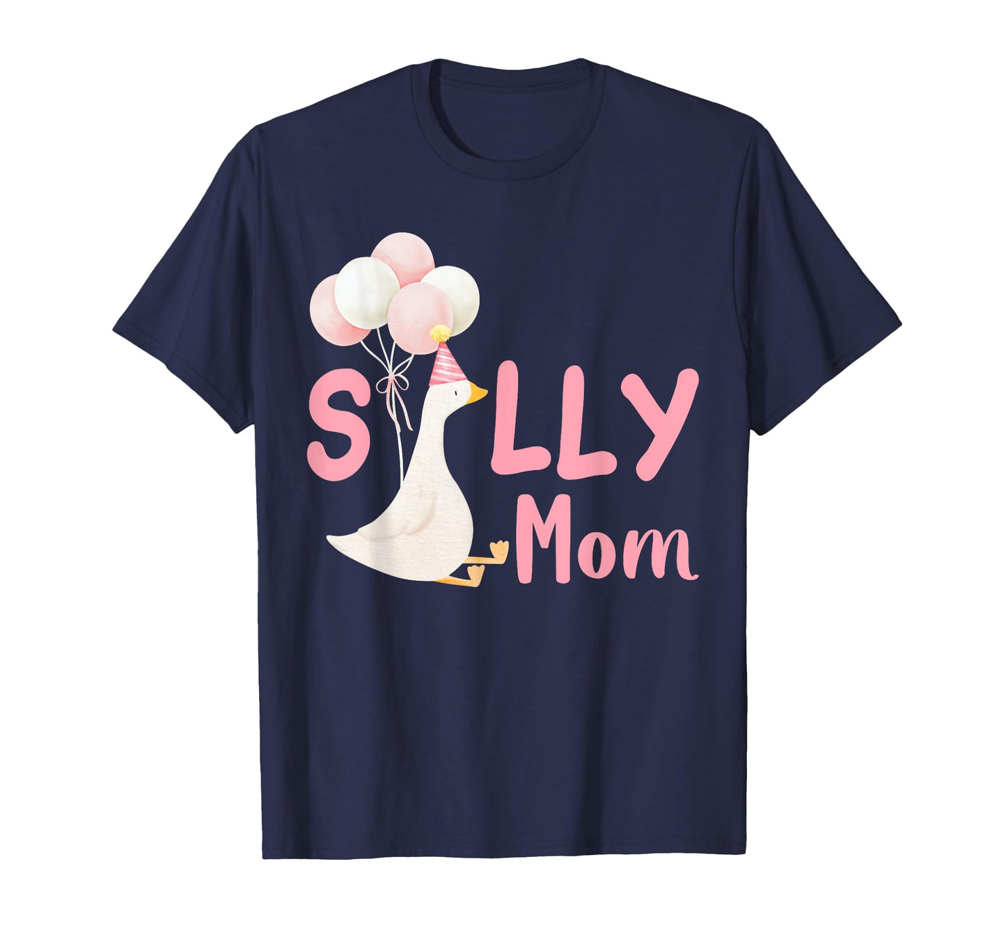 Silly Mom Goose Family Matching Birthday Squad Crew T-Shirt