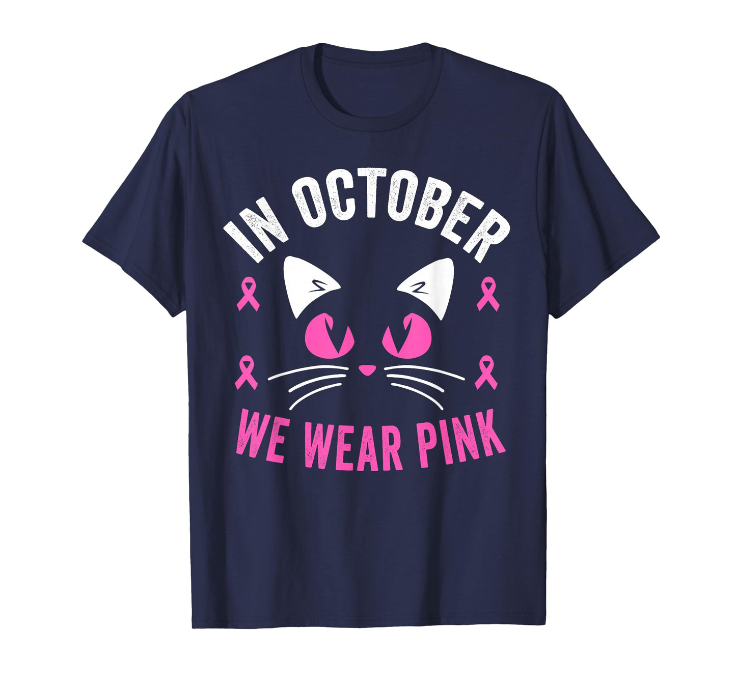 In October We Wear Pink Breast Cancer Awareness Kids Toddler T-Shirt