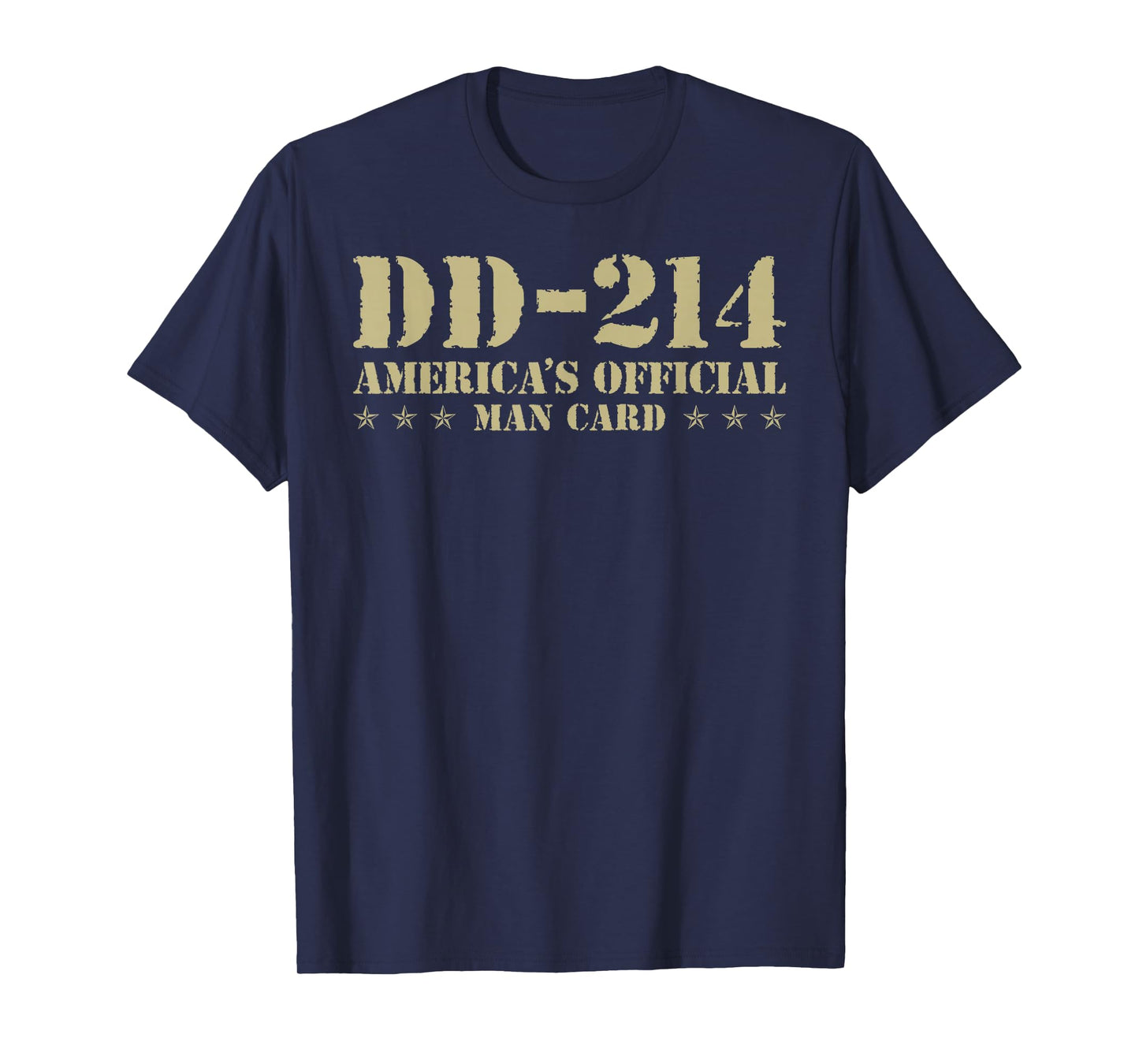 DD-214 America's Official Man Card Veteran Day Retro Army T-Shirt