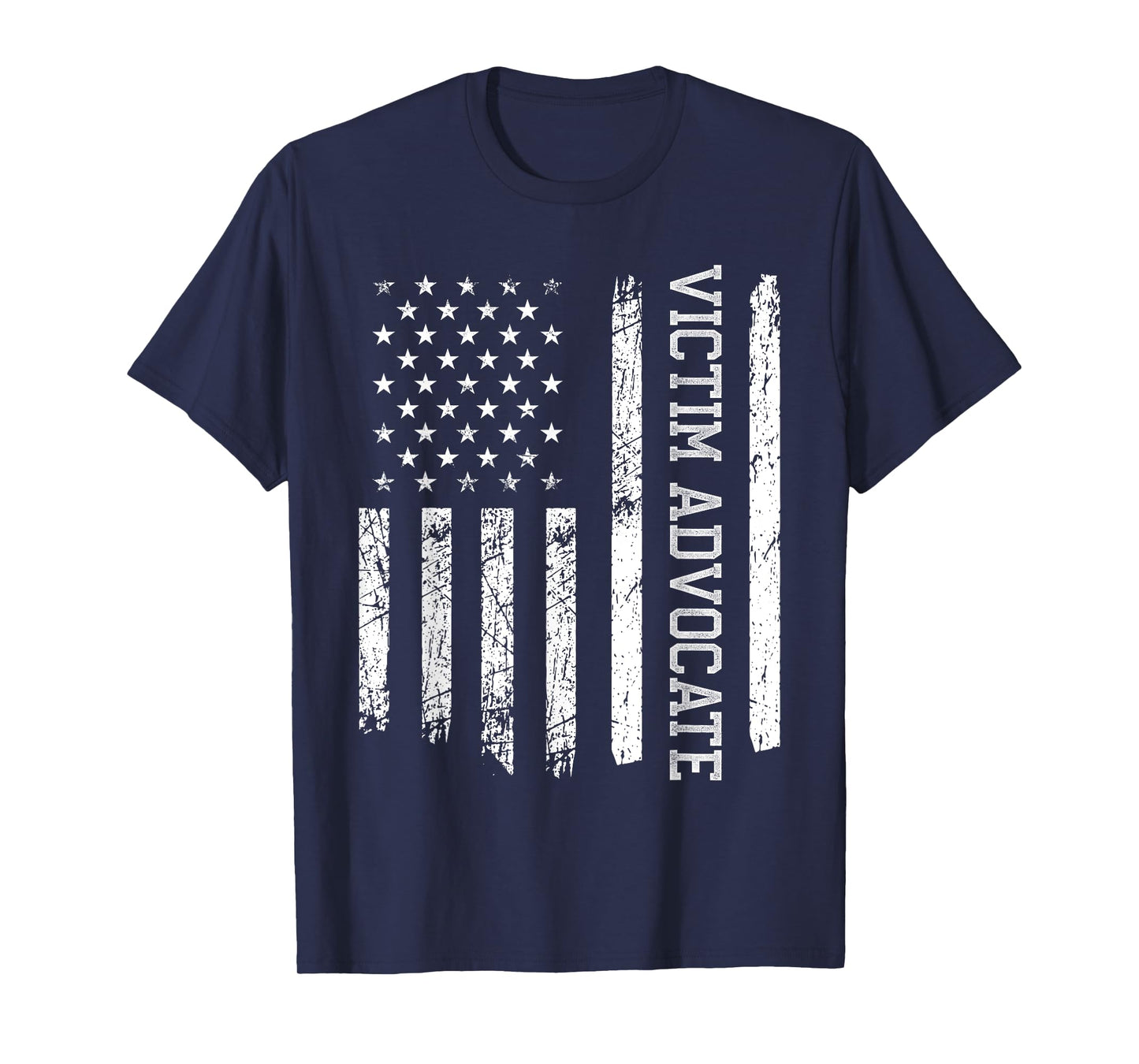 Victim Advocate American Flag Nurse Nursing Women Men T-Shirt